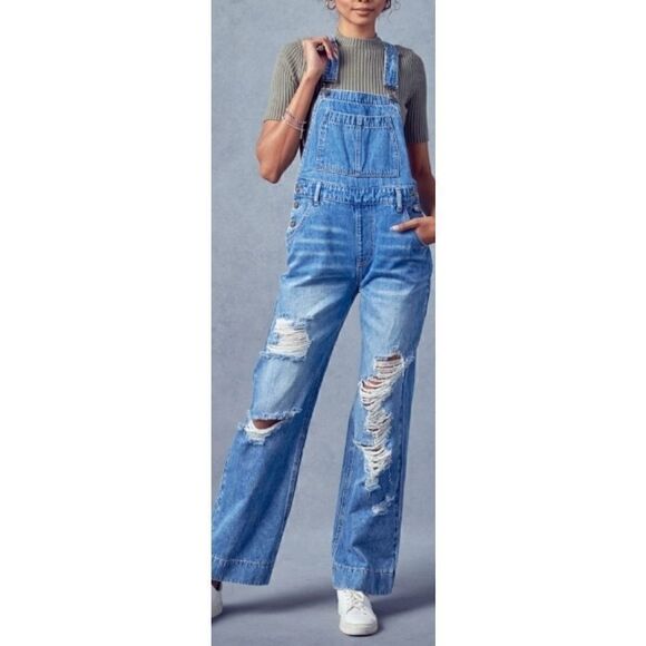 KanCan Malibu High Rise Overalls NWT - Picture 1 of 4